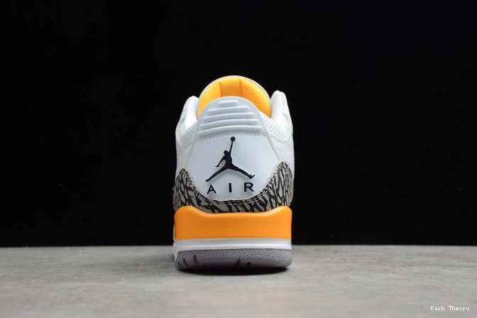 Kicked Out Shoe Store CK9246-108 AIR JORDAN (W) ORANGE 3 LASER RETRO 0723
